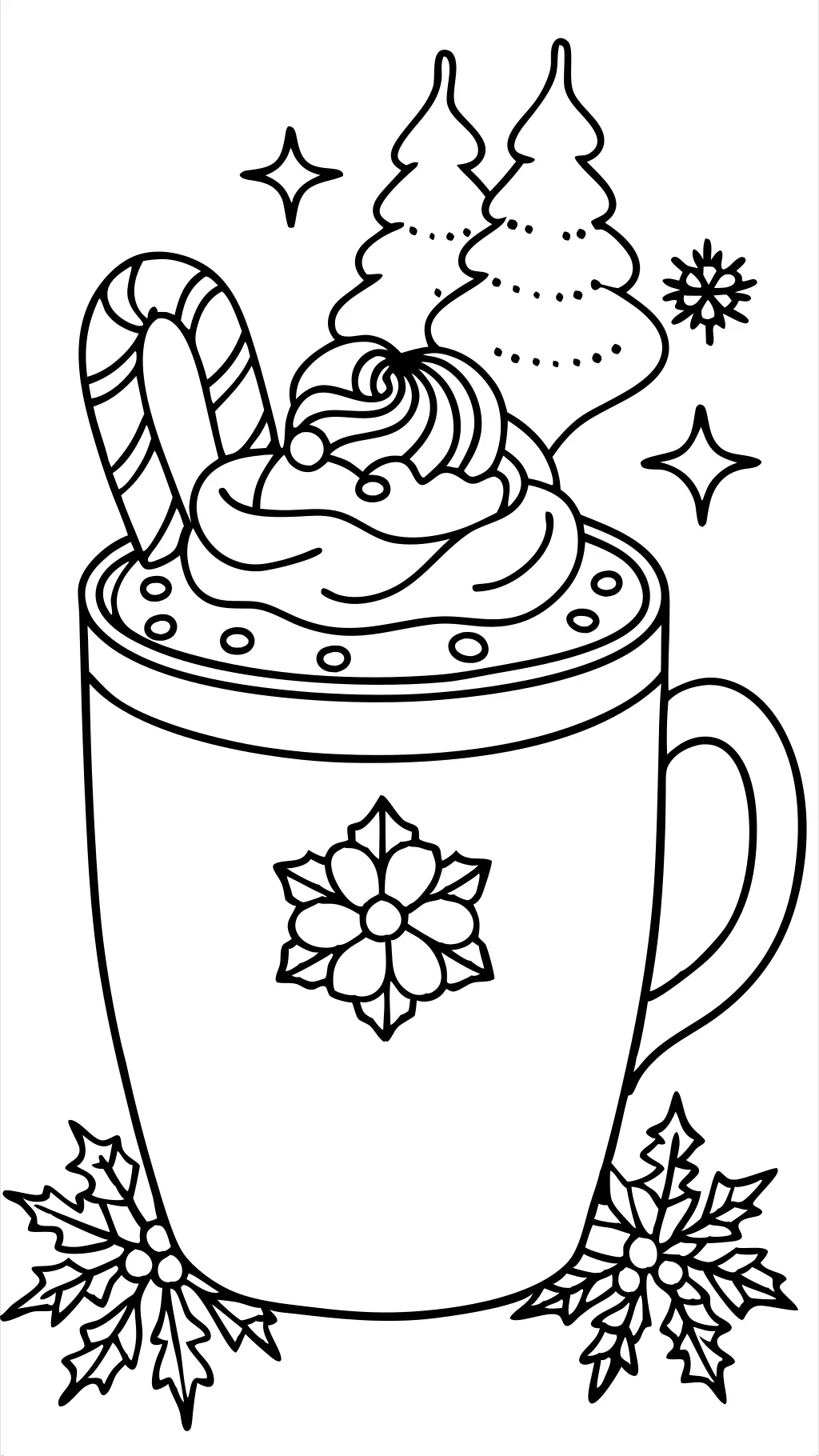 coloriages de cacao chaud